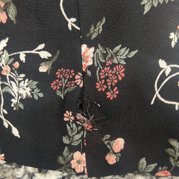 Reformation Bard Dress Mini Puff Sleeve Jolene Georgette Floral Size 12 - Picture 12 of 14